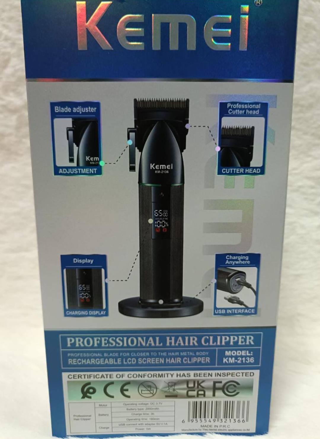 MAQUINA DE CORTE KEMEI 2136