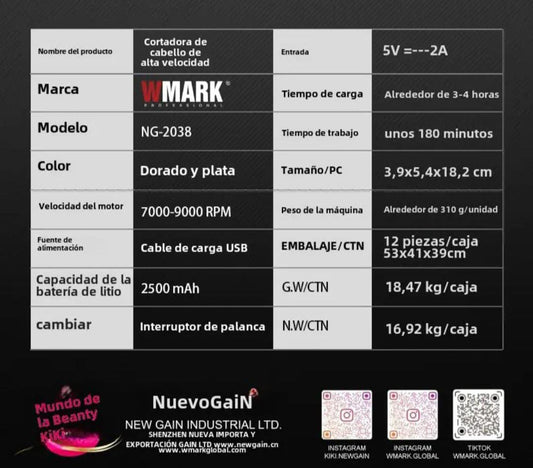 MAQUINA DE CORTE WMARK NG - 238